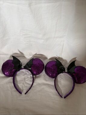 Purple sequin Disney ears